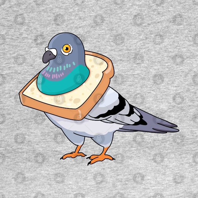 NYC Bread Pigeon by SuperrSunday